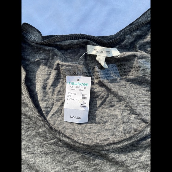 ❗️(3 for $24--Bundle...) ✨ HP ✨ Marled Grey ✨ "Faith Can Move Mountains" Tee ✨ - Picture 6 of 9